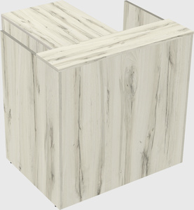 L-shaped modular reception