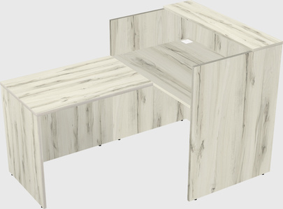 L-shaped modular reception