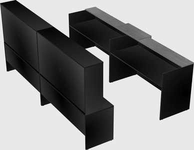 Shared u-shaped reception desks