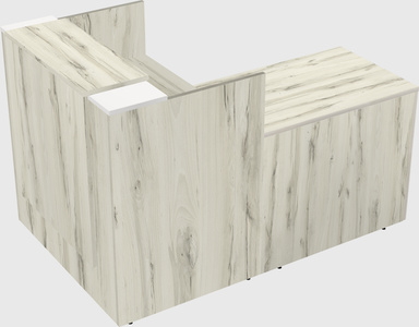 L-shaped modular reception