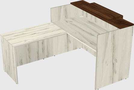 L-shaped modular reception