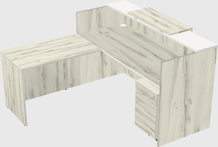 L-shaped modular reception