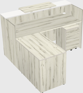 L-shaped modular reception