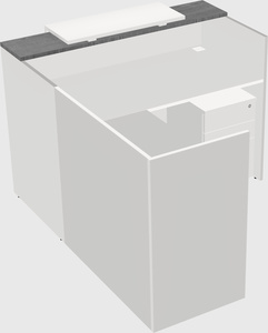 L-shaped modular reception