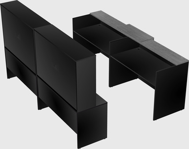 Shared u-shaped reception desks