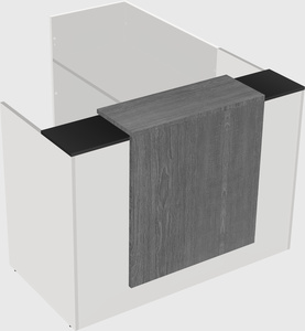 L-shaped modular reception