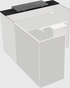 L-shaped modular reception