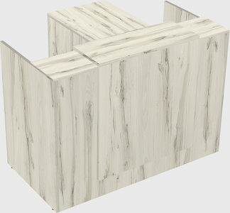 L-shaped modular reception