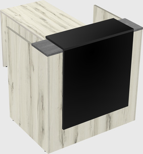 L-shaped modular reception