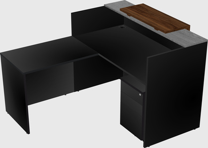 L-shaped modular reception