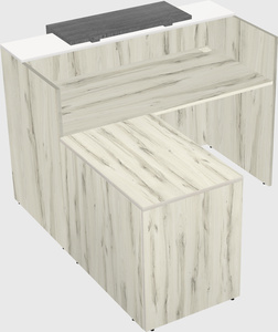 L-shaped modular reception
