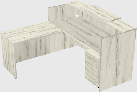 L-shaped modular reception