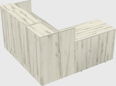 L-shaped modular reception