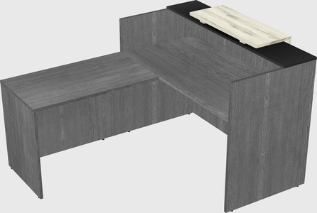 L-shaped modular reception