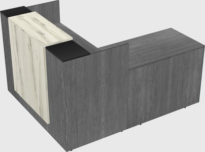 L-shaped modular reception