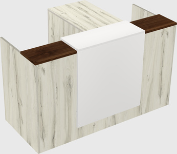 L-shaped modular reception