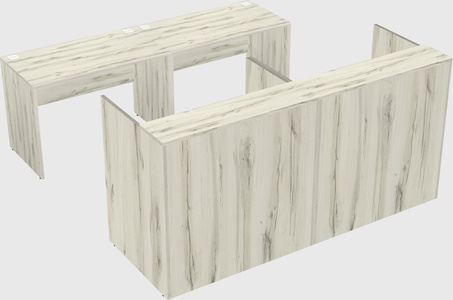 Shared u-shaped reception desks
