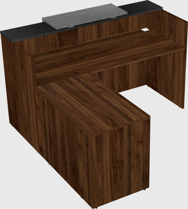 L-shaped modular reception