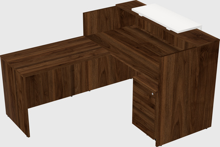 L-shaped modular reception