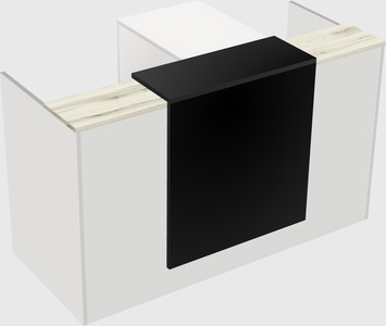 L-shaped modular reception