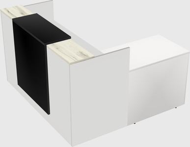 L-shaped modular reception