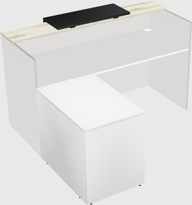 L-shaped modular reception