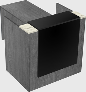 L-shaped modular reception