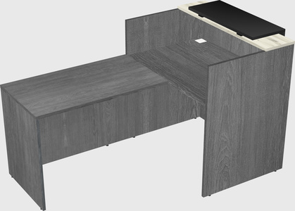 L-shaped modular reception
