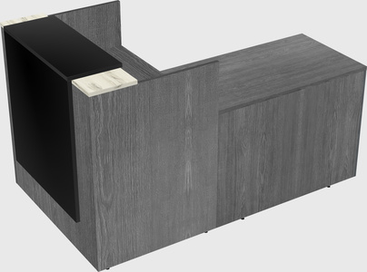 L-shaped modular reception
