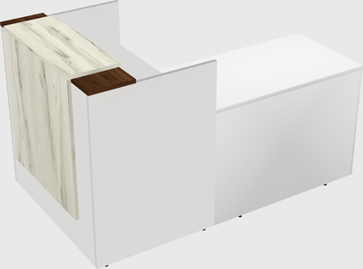 L-shaped modular reception