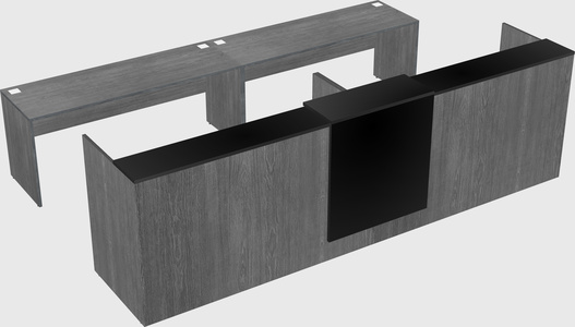 Shared u-shaped reception desks
