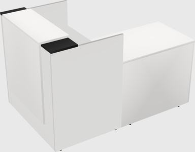 L-shaped modular reception