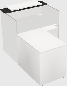 L-shaped modular reception