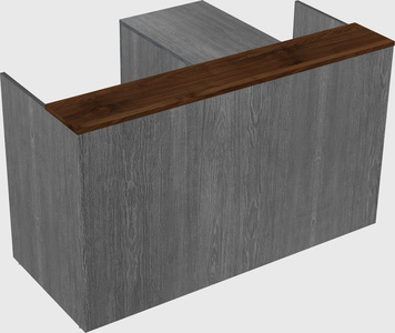 L-shaped modular reception