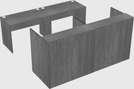 Shared u-shaped reception desks
