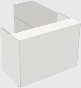 L-shaped modular reception