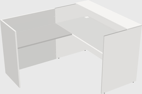 L-shaped modular reception