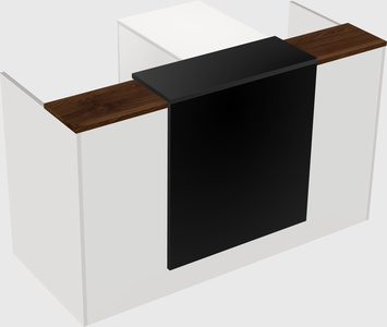L-shaped modular reception
