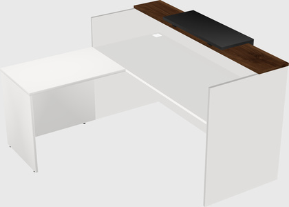 L-shaped modular reception