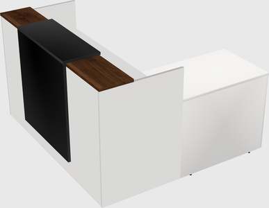 L-shaped modular reception