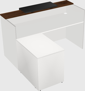 L-shaped modular reception