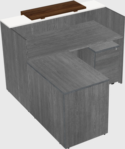 L-shaped modular reception