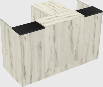 L-shaped modular reception