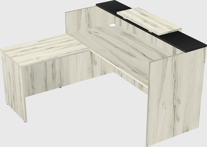 L-shaped modular reception
