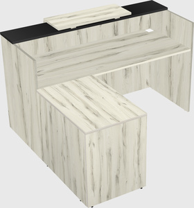 L-shaped modular reception
