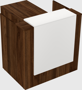 L-shaped modular reception