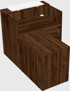 L-shaped modular reception