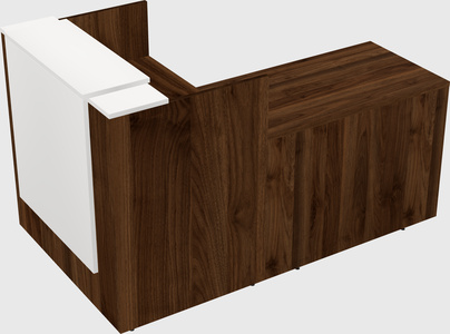 L-shaped modular reception
