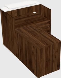 L-shaped modular reception