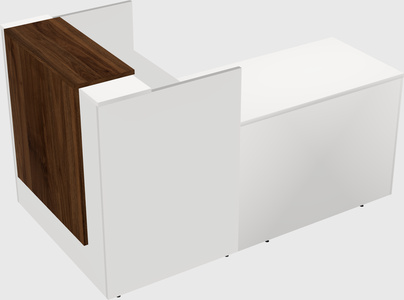 L-shaped modular reception
